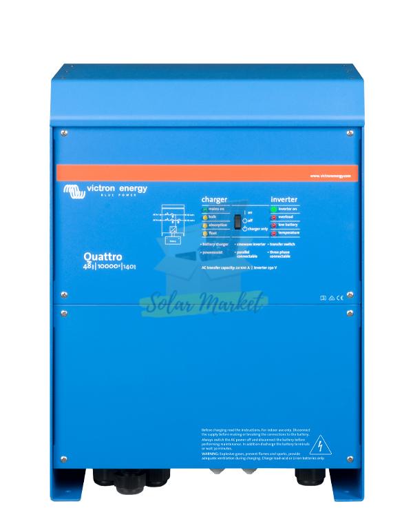 Victron 48/10000/140-100/100 Inverter Charger 48V Three Phase for Large residential, Commercial solar, Hybrid