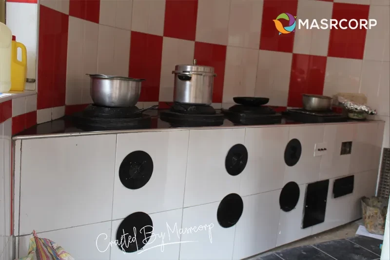 Masrcorp 3 Burners Solar Aided Stove With Grill