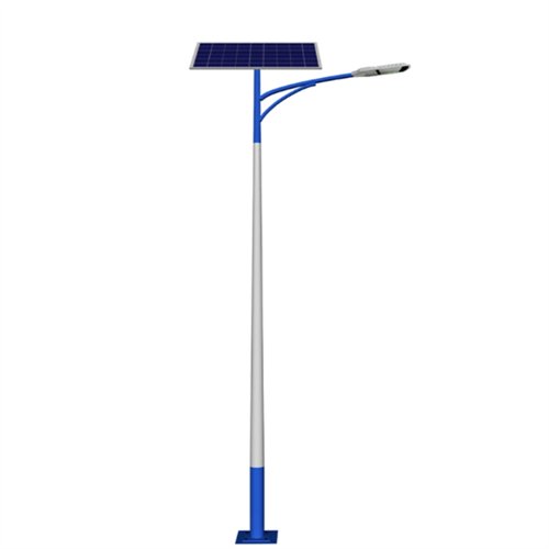 Hot Dip Galvanized Steel Solar Street Lighting Pole Uganda 9Meters