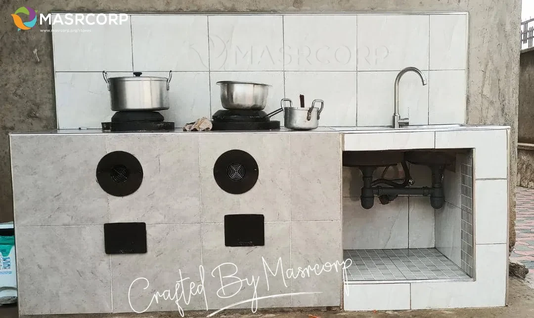 Masrcorp 2 Burners Solar Aided Stove 1
