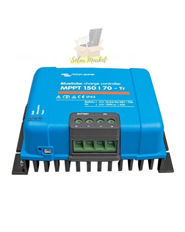 Victron 150/70 VE.Can MPPT Charge Controller 48V HV for Off-grid solar power, Hybrid solar, Telecom and remote