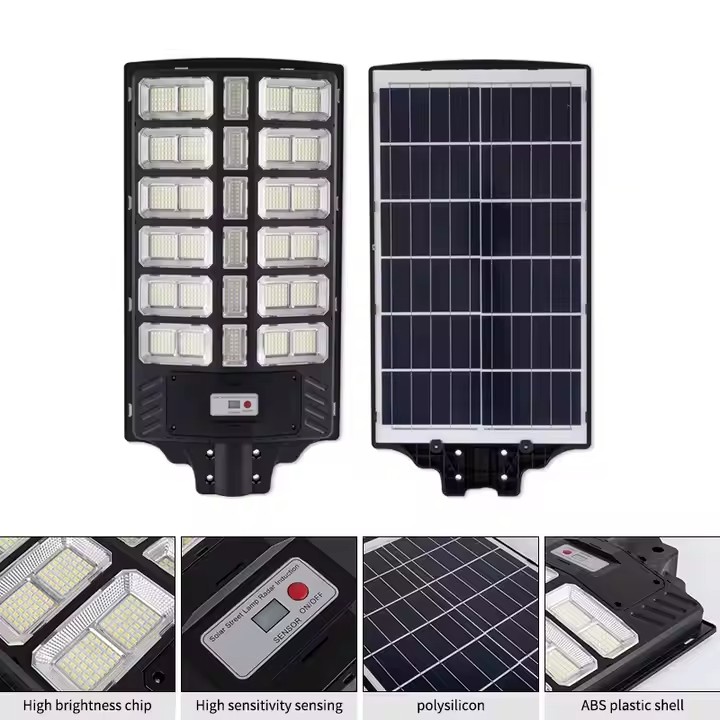 800W All In One Solar Street Light With 12 Hour Operation