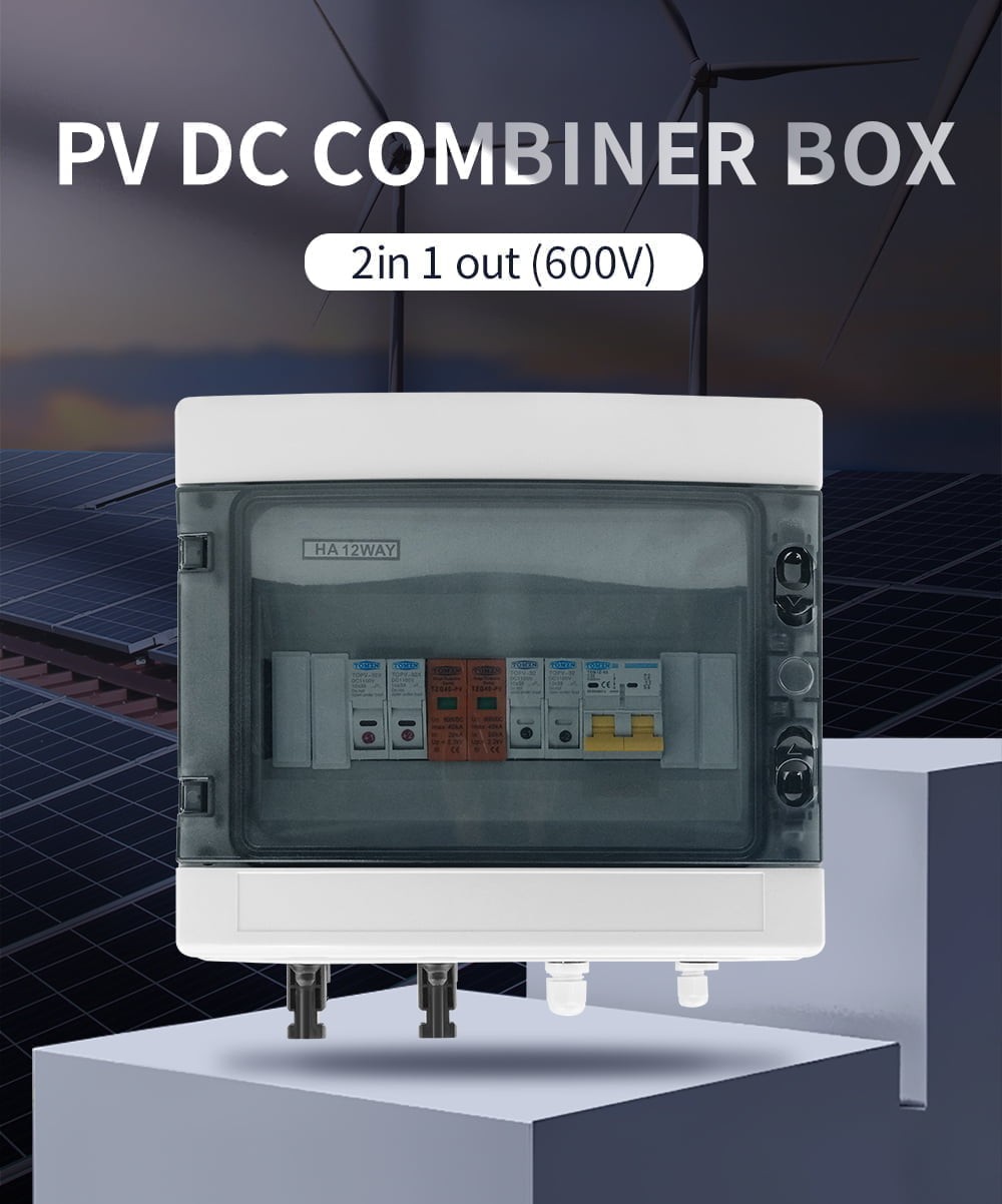 Solar Pv Combiner Box 32A Dcdb 2 In 1 Out