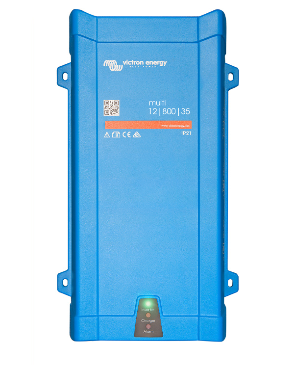 victron Pure Sine Wave Inverters 800VA power capacity with 12V/24V/48V optionsTrue sine wave inverter for stable AC power outputHybrid PowerAssist technology optimizes power usageBuilt for in