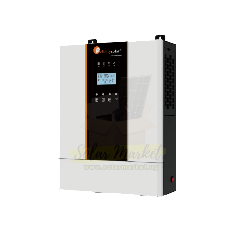3kVA 24V Felicity Hybrid Solar Inverter With MPPT 100A High Frequency