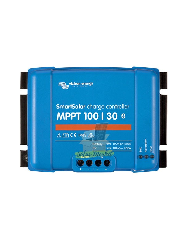 Victron MPPT 100/30 MPPT Charge Controller 24V for Residential solar, Small commercial solar, Off-grid and hybrid