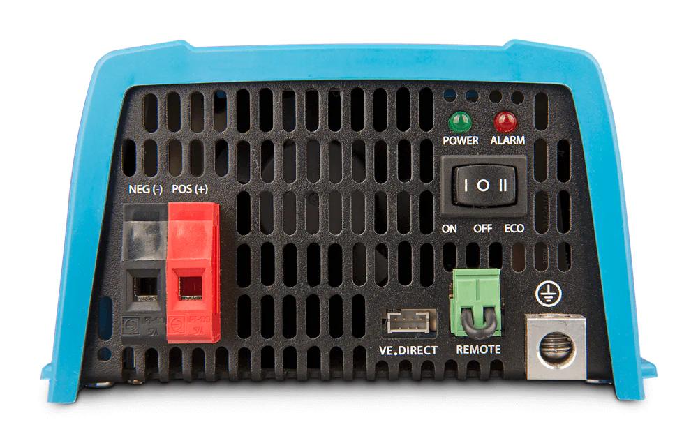 victron Pure Sine Wave Inverters Converts 12V, 24V, or 48V DC battery input to 230V AC mains voltageSelectable voltage options for flexible installation and usageVE.Direct port for monitoring