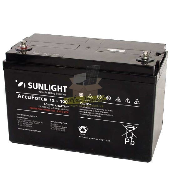 100Ah 12V Sunlight Solar Battery