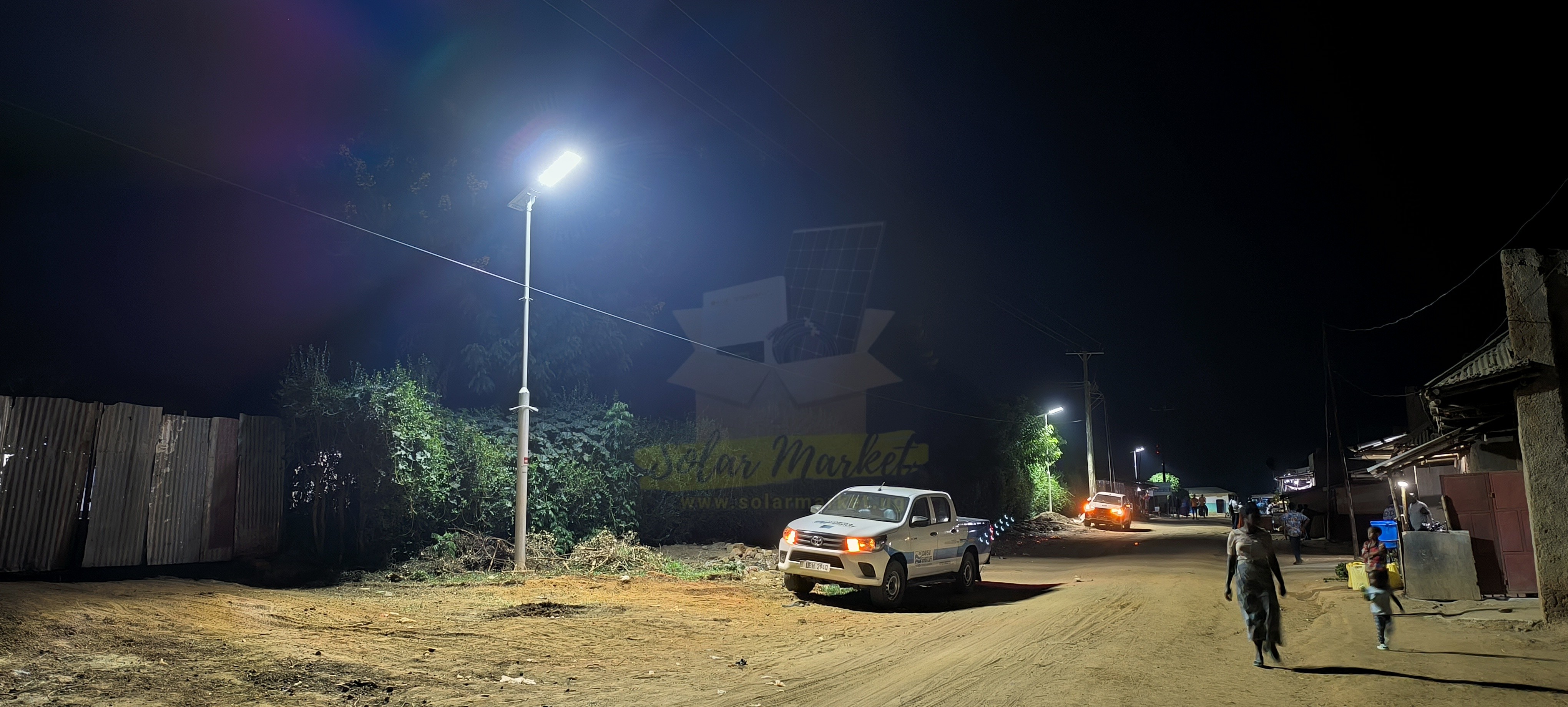 100W C2 100W New Update From 80W All In One Street Light Uganda