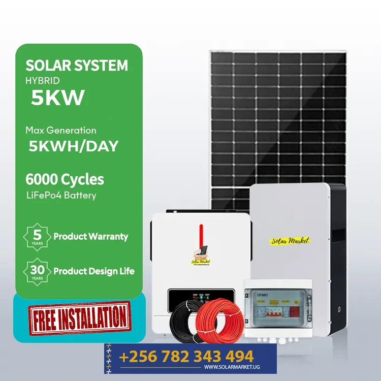 5Kwh Lite Complete Hybrid Solar Power System With 5Kwh Lithium Battery Free Installation