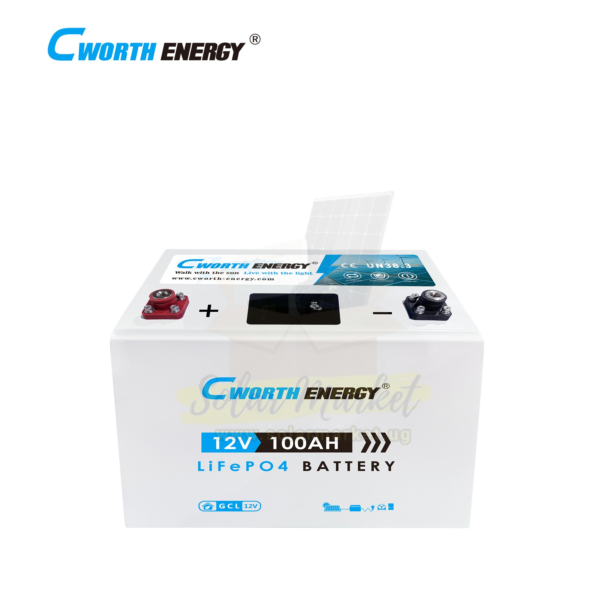 Cworth Energy Gcl 12100 12V 100Ah Lithium Battery 3 Years Warranty