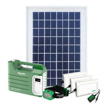 Schneider Homaya Family Solar Home System 18W 72W Reliable Solar Power For Your Home