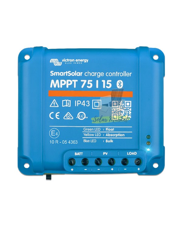 Victron MPPT 75/10 MPPT Charge Controller 48V for Off-grid solar home, Small commercial solar, Rural electrification