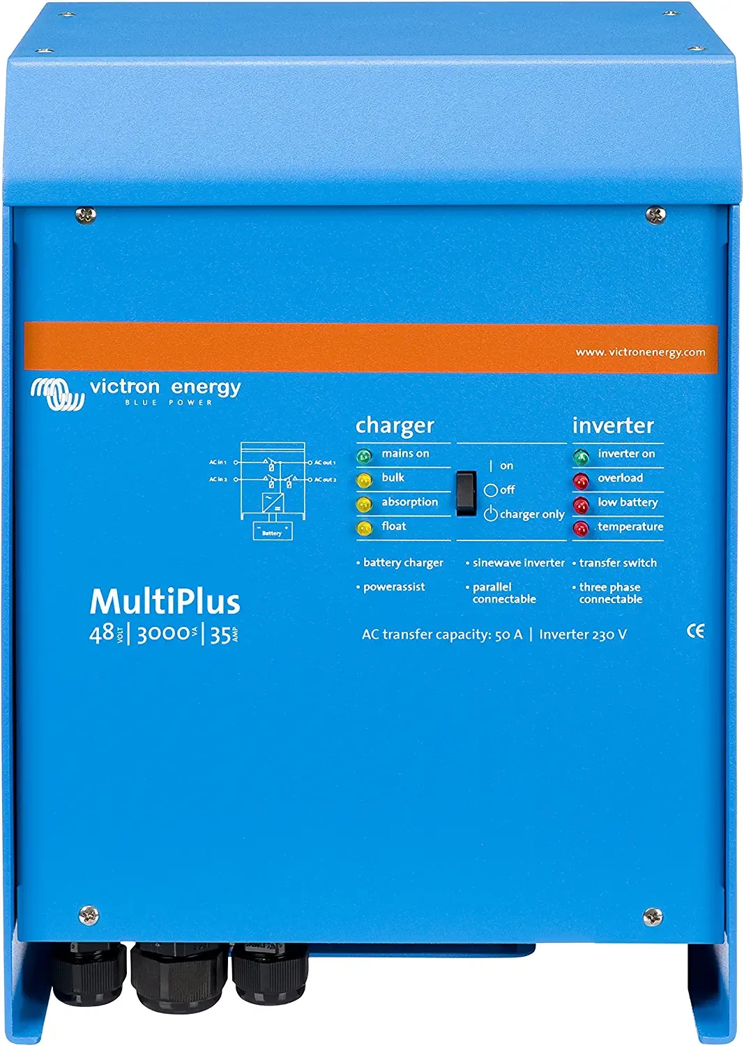 Victron Multiplus 12/3000/120 Inverter Charger for Residential solar, Commercial and, Off-grid homes and
