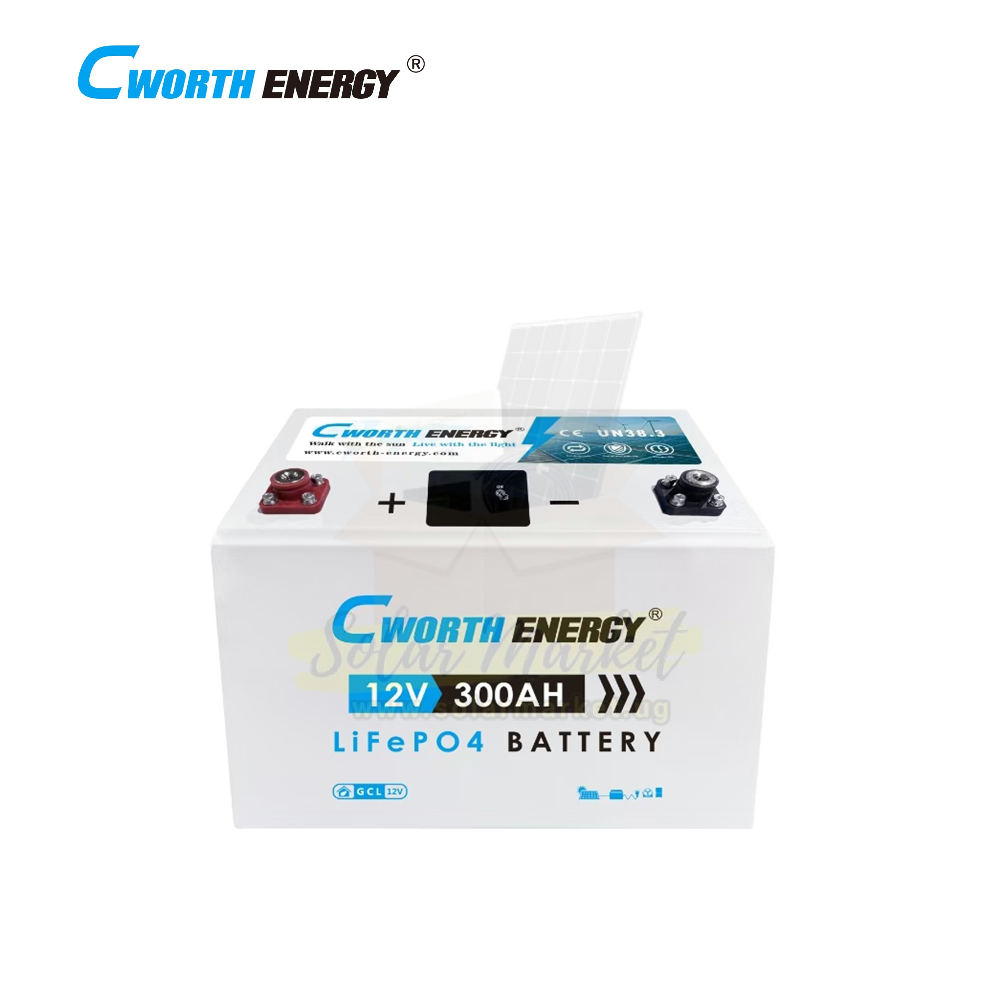 Cworth Energy Gcl 12300 12V 300Ah Lithium Battery 3 Years Warranty