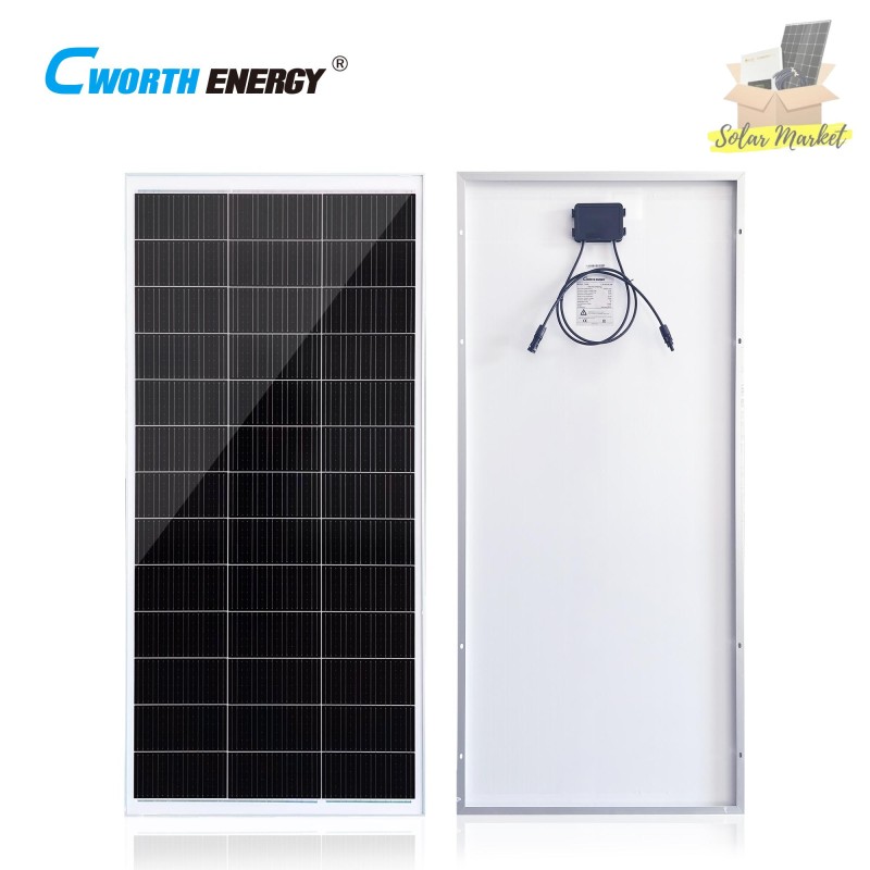 Cworth Mono 24V 200W Solar Panel 12 Year Warranty